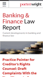 Mobile Screenshot of bankingandfinancelawreport.com